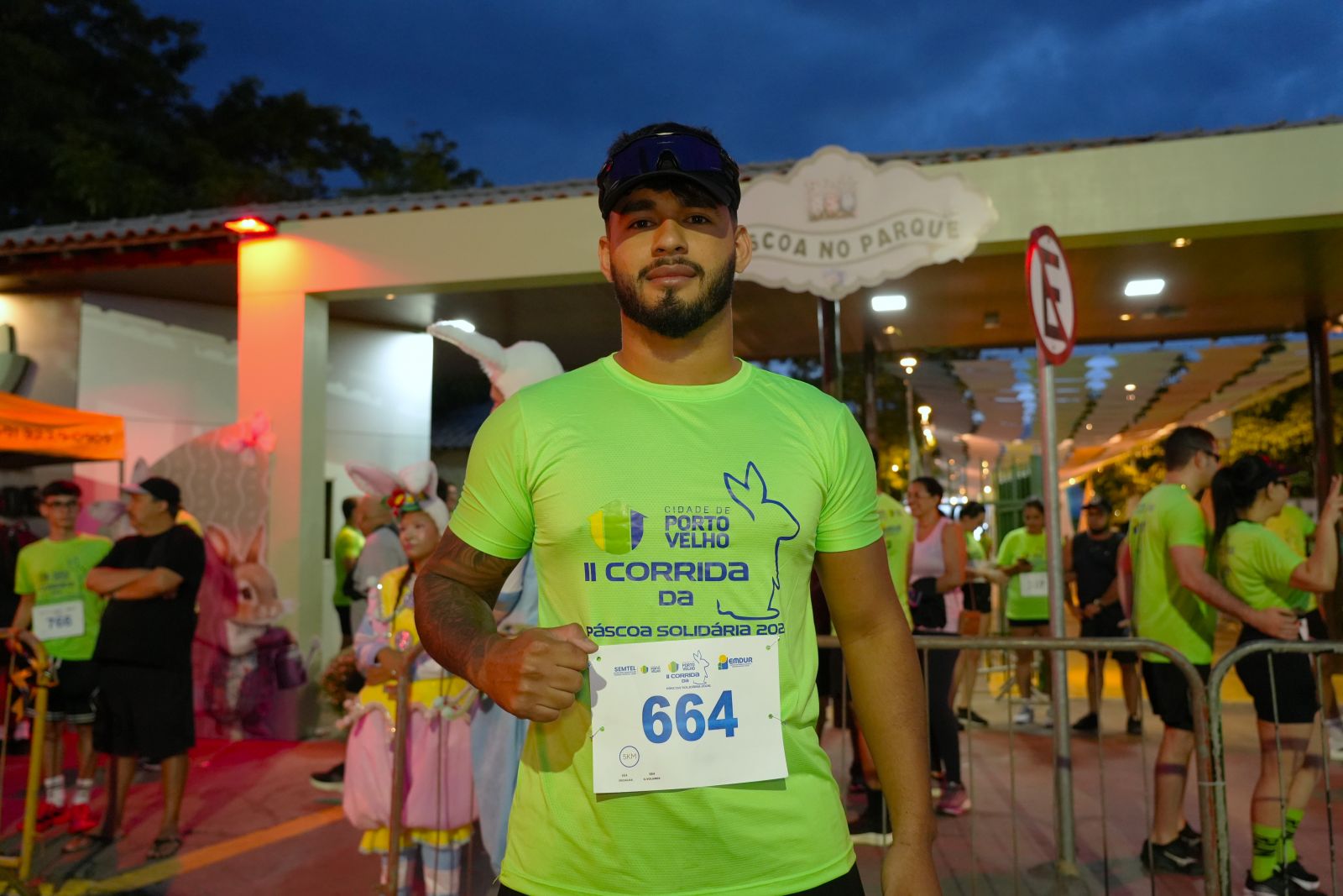 Alisson Rodrigues foi um dos participantes que se dedicam a uma rotina de treinos para encarar circuitos de rua na capital